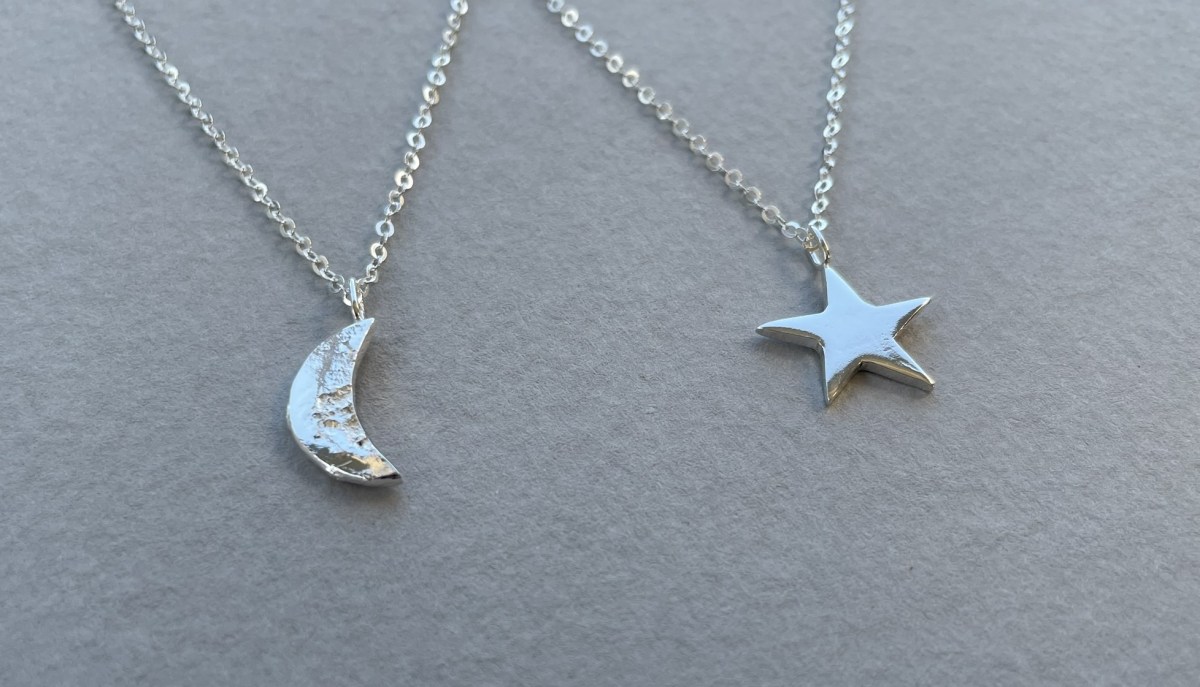 Moon and star&nbsp;pendants